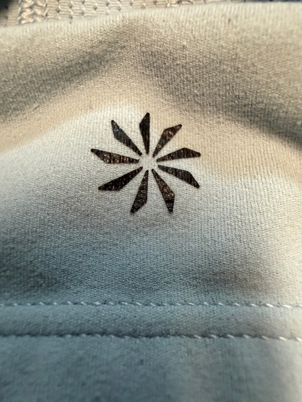Athleta Light Blue Double-Strap Sports Bra -L - Picture 4 of 5